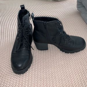 black Heeled booties
